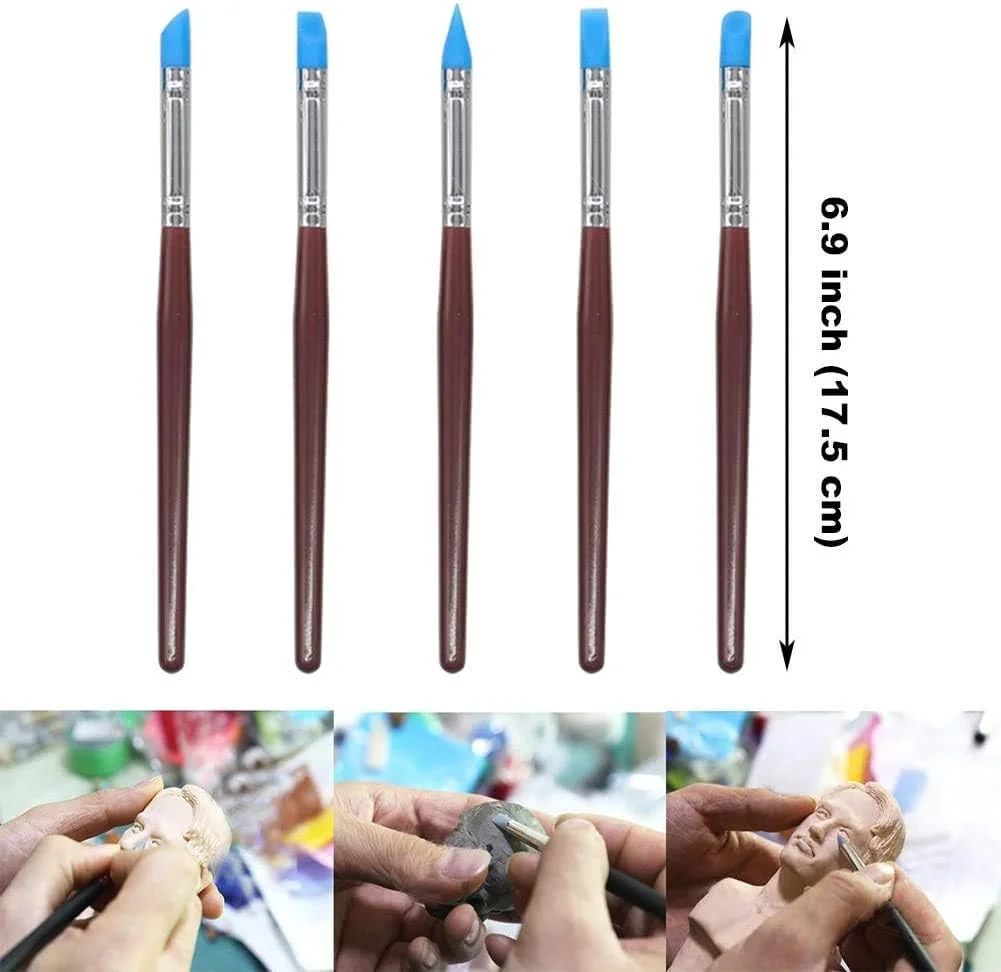 ای شاپینگ مجموعه 22 عددی ابزار نقطه گذاری نقاشی با ماندالا، قلم نقطه گذاری با کیت شابلون ماندالا، قلم توپی، ابزار مجسمه سازی و حکاکی خاک رس برای سفالگری، نقاشی روی سنگ، رنگ آمیزی، طراحی هنری