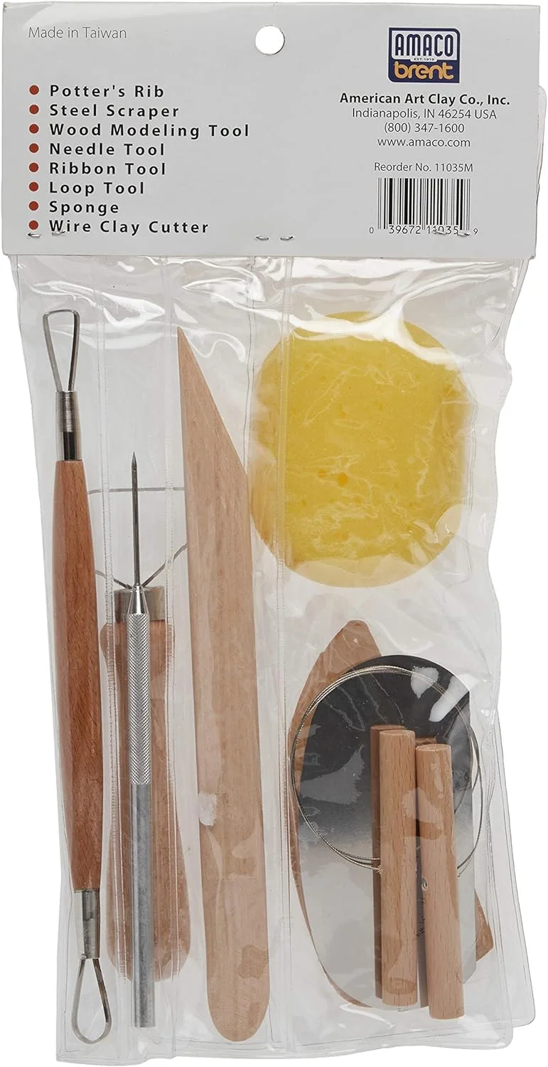 ست ابزار سفالگری آماکو، 8 تکه