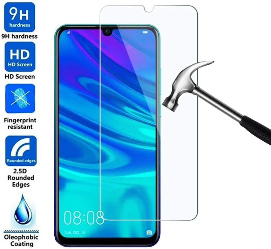 بسته 3 عددی محافظ صفحه نمایش شیشه ای حرارت دیده، برای گوشی های هوآوی P Smart 2019 Nova 4 4e، محافظ صفحه نمایش برای گوشی های Honor 8C 8X MAX 10 10i Enjoy 9S 9e 9 plus، فیلم محافظ برای آنر 10