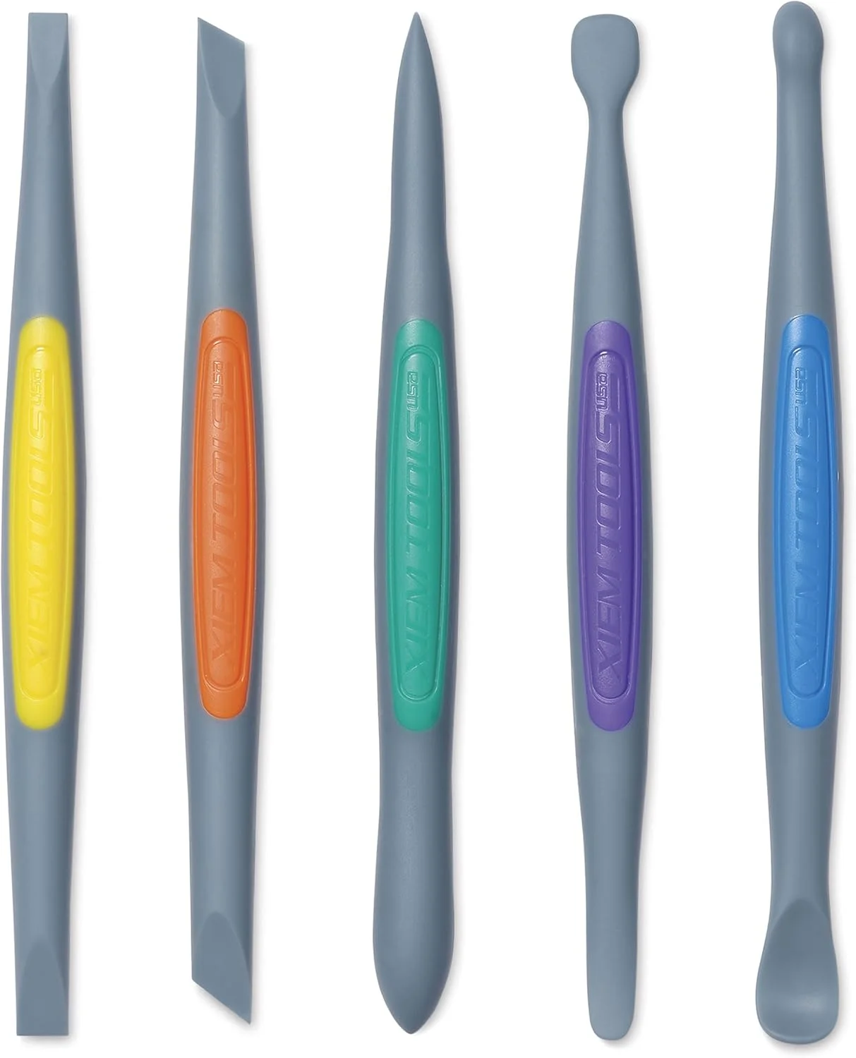 Xiem Tools Silicone Clay Finishing Tools 5 Piece Set Strong-Firm, Size Medium Xiem Tools Silicone Clay Finishing Tools 5 Piece Set Strong-Firm, Size Medium