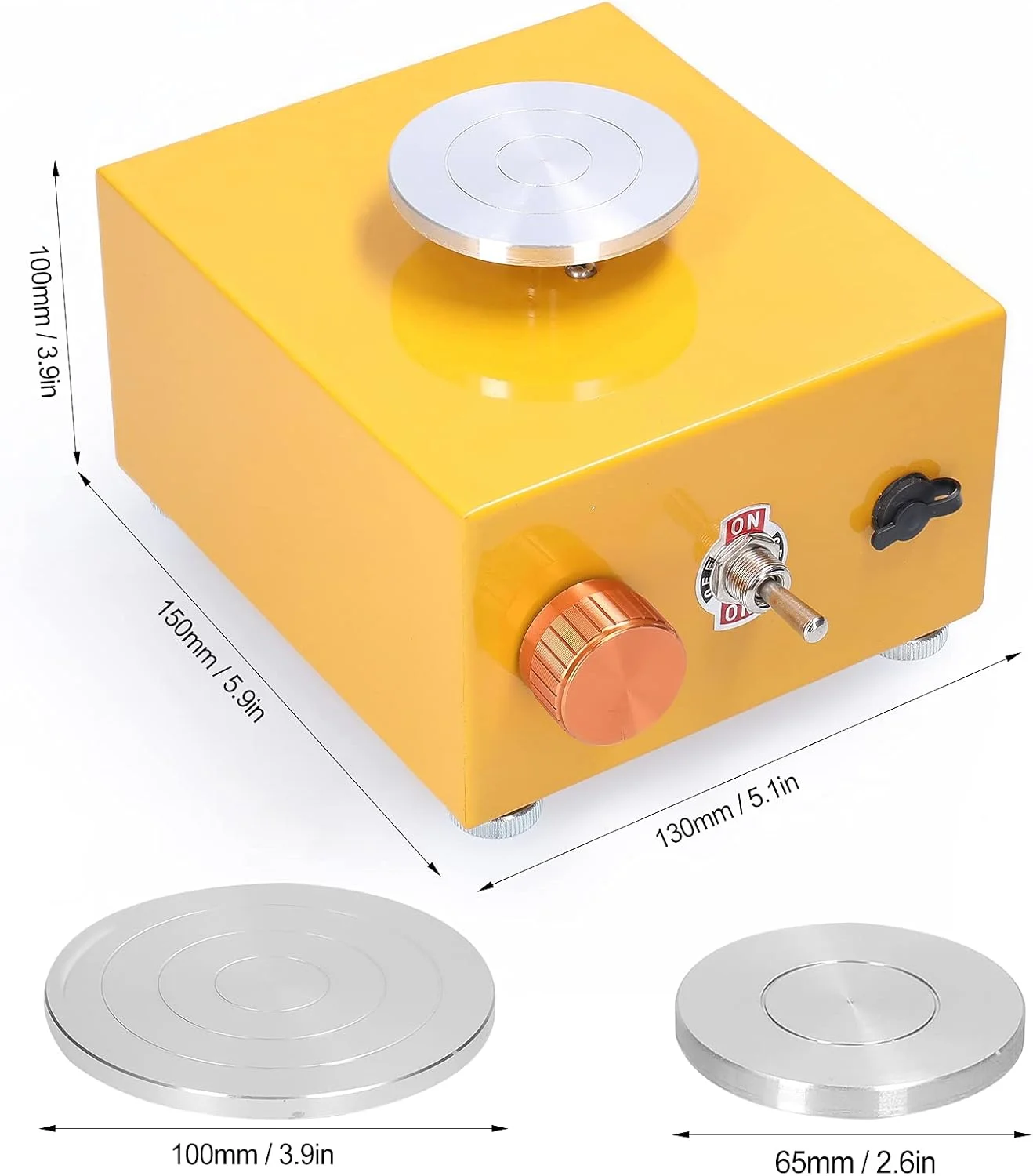 ابزار سفالگری کودکان Morelian با سینی برای کار سرامیک، چرخ سفالگری کوچک، دستگاه سفالگری برقی قابل حمل ابزار سفالگری کودکان Morelian با سینی برای کار سرامیک، چرخ سفالگری کوچک، دستگاه سفالگری برقی قابل حمل