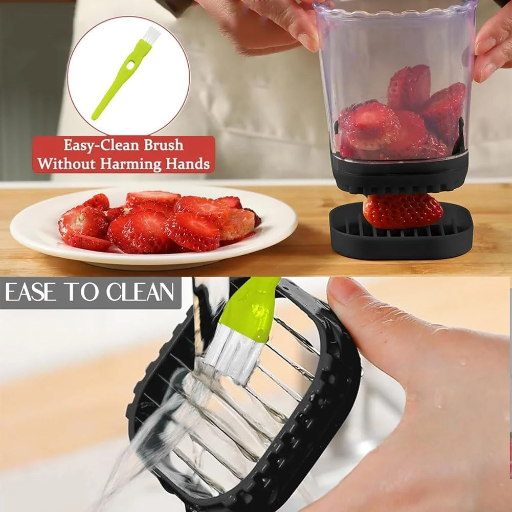 لیوان برش میوه Goodern، ابزار برش سریع چند منظوره میوه و سبزیجات، ابزار برش آشپزخانه جداشدنی با صفحه فشاری، لیوان برش قابل حمل برای پیک نیک در فضای باز برای توت فرنگی، تخم مرغ، موز، قارچ - مشکی لیوان برش میوه Goodern، ابزار برش سریع چند منظوره میوه و سبزیجات، ابزار برش آشپزخانه جداشدنی با صفحه فشاری، لیوان برش قابل حمل برای پیک نیک در فضای باز برای توت فرنگی، تخم مرغ، موز، قارچ - مشکی