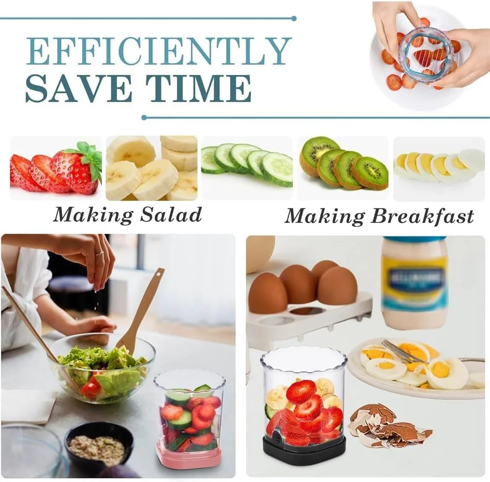 لیوان برش میوه Goodern، ابزار برش سریع چند منظوره میوه و سبزیجات، ابزار برش آشپزخانه جداشدنی با صفحه فشاری، لیوان برش قابل حمل برای پیک نیک در فضای باز برای توت فرنگی، تخم مرغ، موز، قارچ - مشکی لیوان برش میوه Goodern، ابزار برش سریع چند منظوره میوه و سبزیجات، ابزار برش آشپزخانه جداشدنی با صفحه فشاری، لیوان برش قابل حمل برای پیک نیک در فضای باز برای توت فرنگی، تخم مرغ، موز، قارچ - مشکی