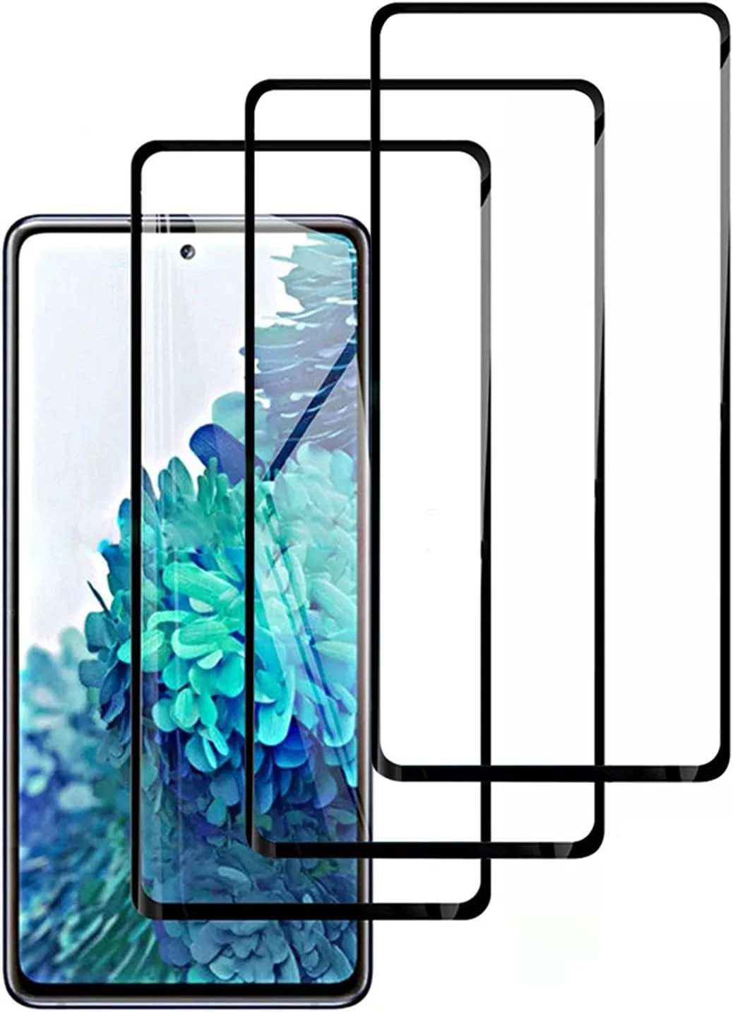 محافظ صفحه نمایش شیشه ای حرارت دیده گوشی موبایل، پوشش کامل، مناسب برای هوآوی P40 Pro lite (3 عدد)