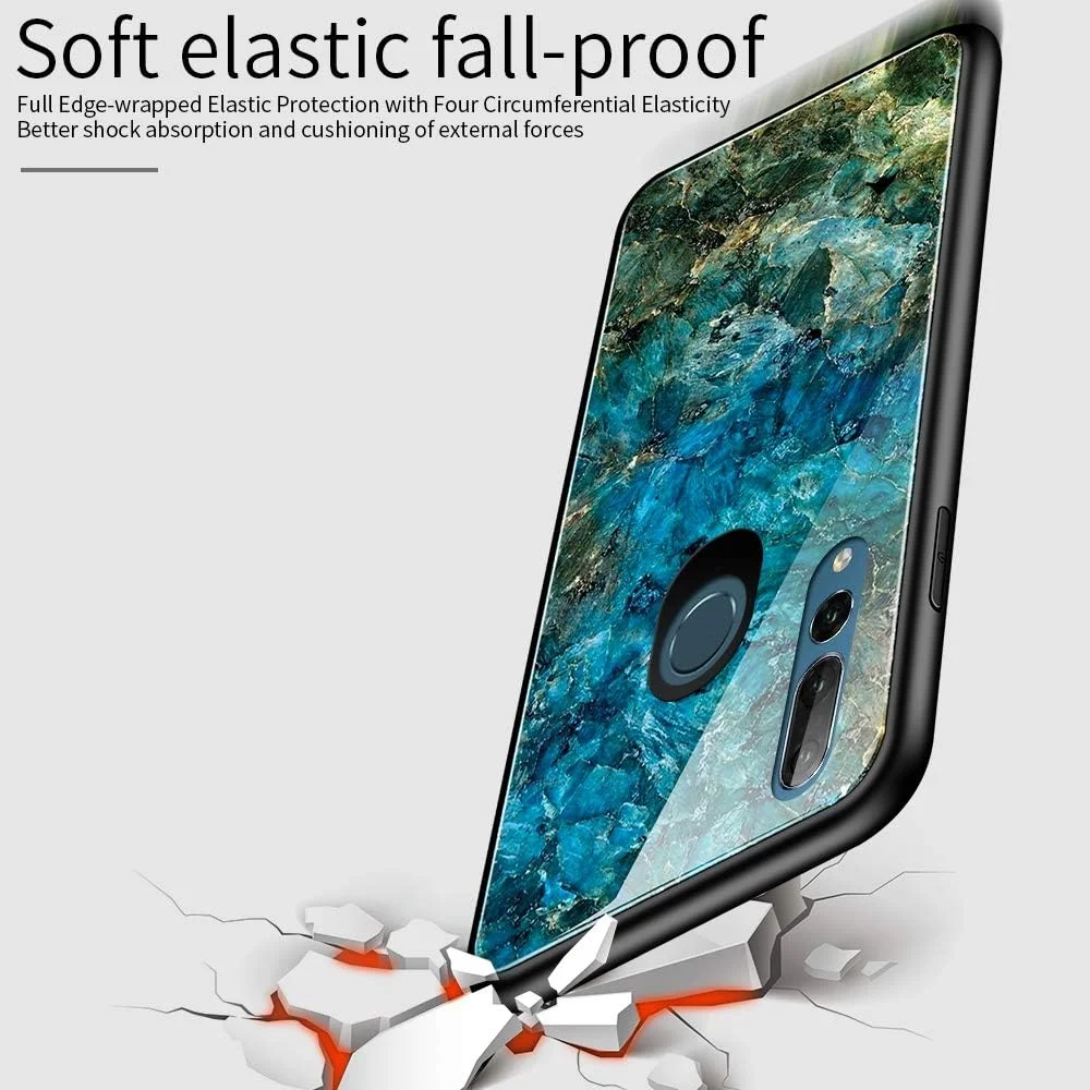 قاب محافظ شیشه ای مقاوم در برابر ضربه + TPU برای گوشی هواوی Y9 Prime (2019) / P Smart Z (طرح سحابی رنگارنگ) Yyq (رنگ: مشکی آبی) قاب محافظ شیشه ای مقاوم در برابر ضربه + TPU برای گوشی هواوی Y9 Prime (2019) / P Smart Z (طرح سحابی رنگارنگ) Yyq (رنگ: مشکی آبی)