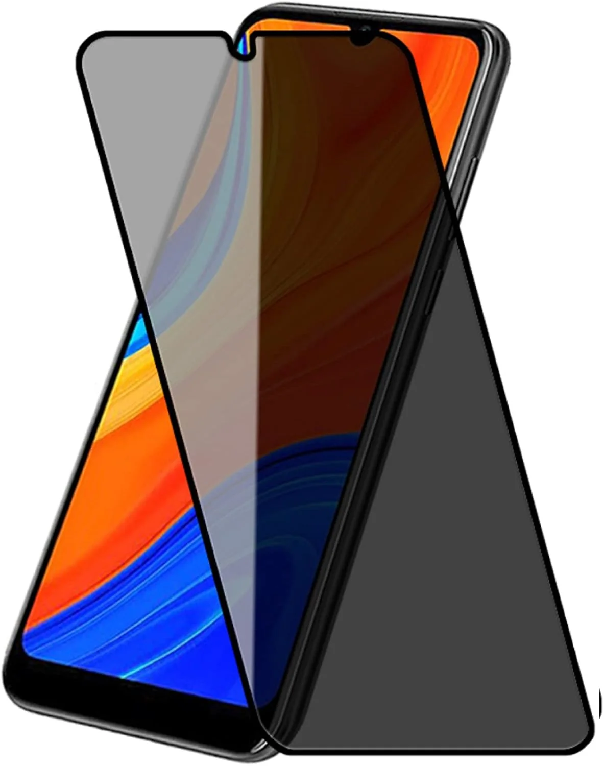 بسته 3 عددی محافظ صفحه نمایش حریم خصوصی MIBQM برای Huawei P30 Lite P40 P20 Pro فیلم شفاف روی P Smart 2019 Z، برای Huawei P30 Lite