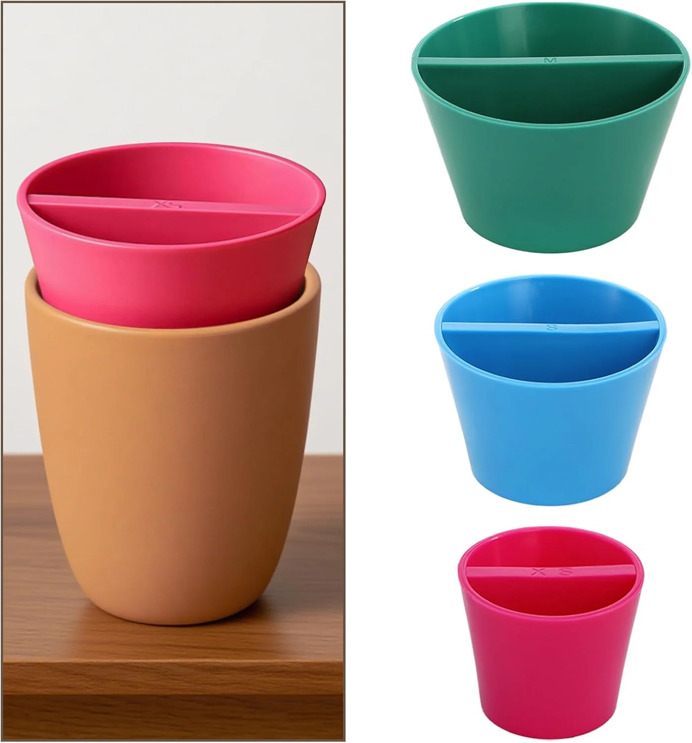 ZENFUN بسته 3 عددی ابزار مخروطی لبه سفالگری، مخروط شکل دهنده لبه سرامیکی در 3 اندازه، ابزار سفالگری چاپ سه بعدی برای ترمیم لبه های سفالگران، هنرمندان خاک رس و مبتدیان (XS، S، M) ZENFUN بسته 3 عددی ابزار مخروطی لبه سفالگری، مخروط شکل دهنده لبه سرامیکی در 3 اندازه، ابزار سفالگری چاپ سه بعدی برای ترمیم لبه های سفالگران، هنرمندان خاک رس و مبتدیان (XS، S، M)