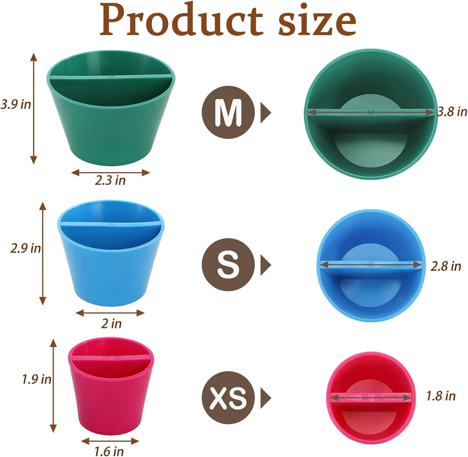 ZENFUN بسته 3 عددی ابزار مخروطی لبه سفالگری، مخروط شکل دهنده لبه سرامیکی در 3 اندازه، ابزار سفالگری چاپ سه بعدی برای ترمیم لبه های سفالگران، هنرمندان خاک رس و مبتدیان (XS، S، M)