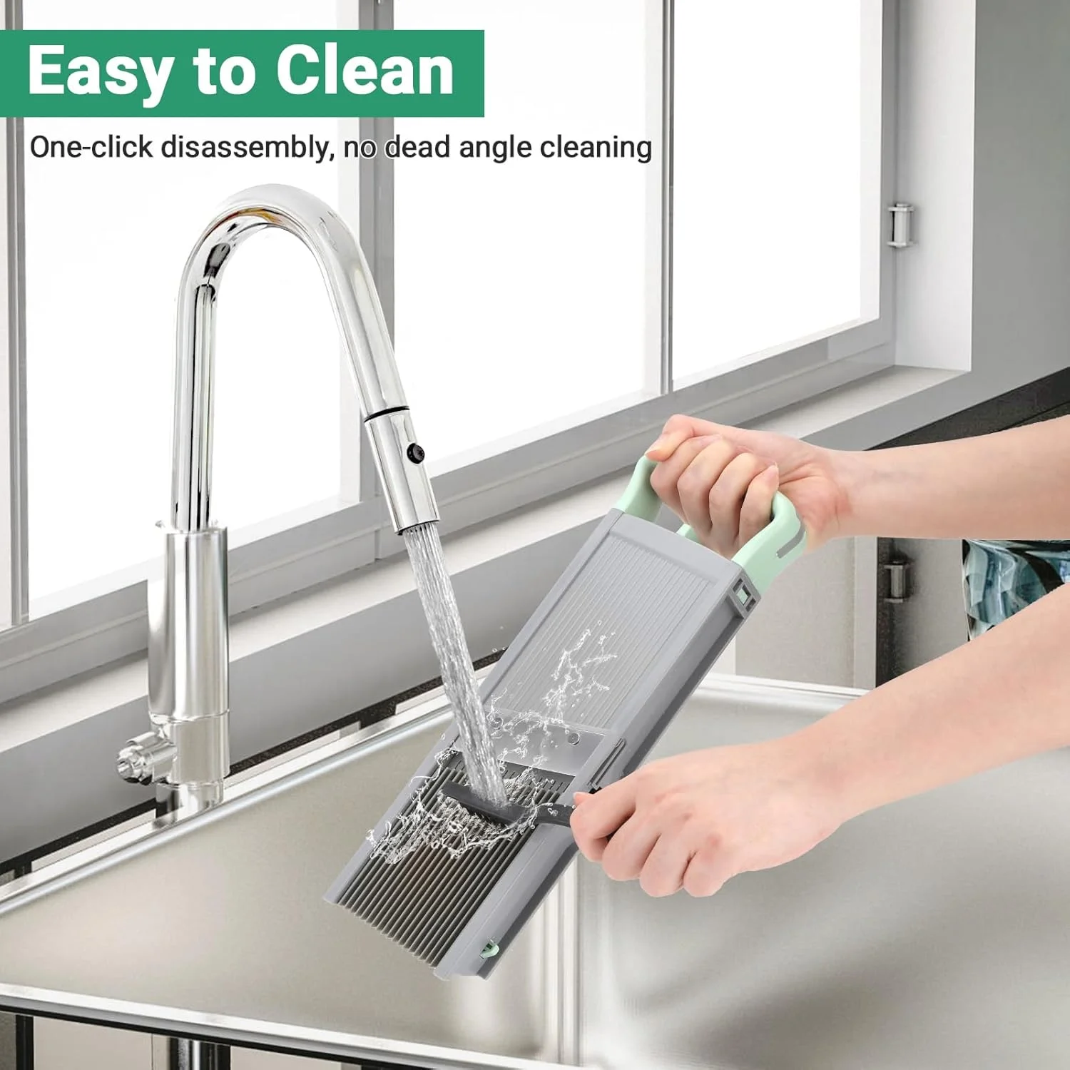 اسلایسر ماندولین ارتقا یافته Firelex برای آشپزخانه، ضخامت قابل تنظیم 0.1 تا 8 میلی متر و تیغه های ژولین، خردکن سبزیجات با پیستون ایمنی و ظرف، برش دهنده های غذای همه کاره، ایده آل برای سالادهای سیب زمینی و هویج اسلایسر ماندولین ارتقا یافته Firelex برای آشپزخانه، ضخامت قابل تنظیم 0.1 تا 8 میلی متر و تیغه های ژولین، خردکن سبزیجات با پیستون ایمنی و ظرف، برش دهنده های غذای همه کاره، ایده آل برای سالادهای سیب زمینی و هویج