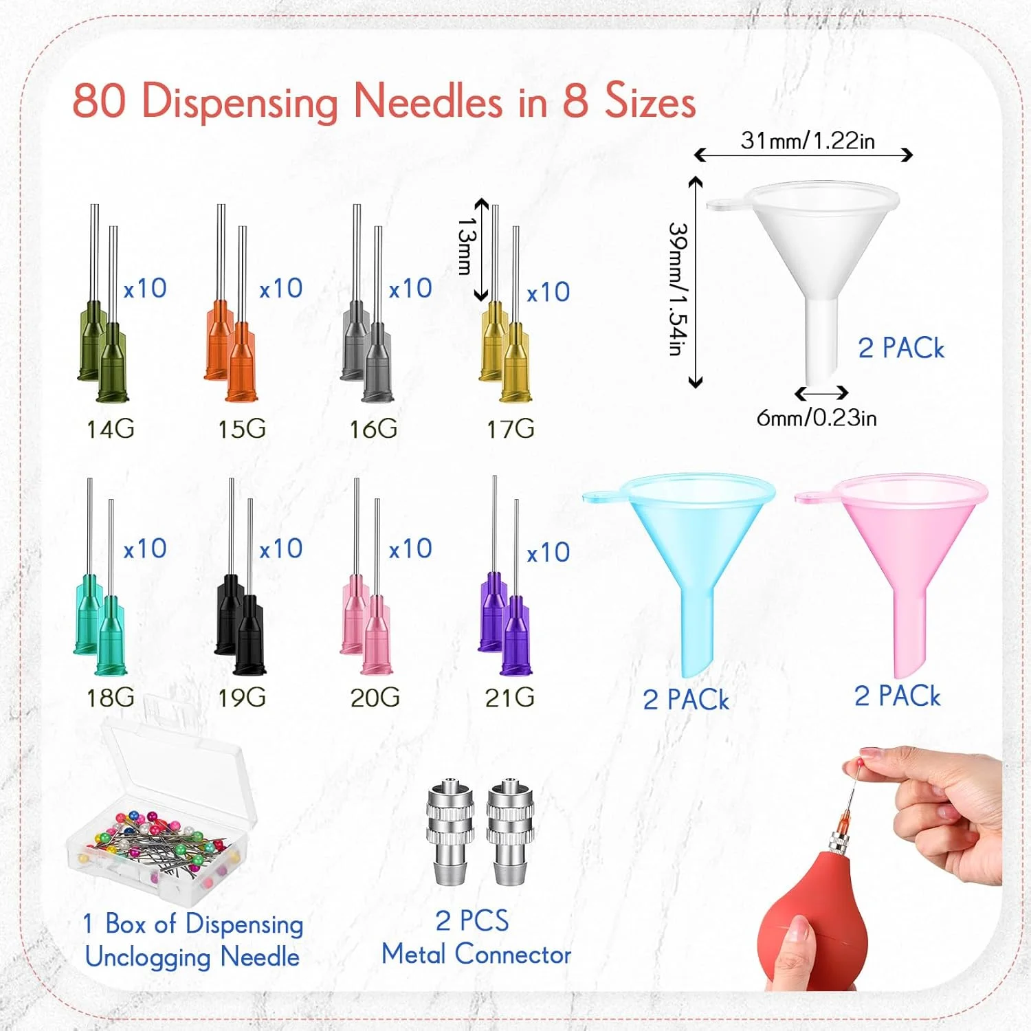 مجموعه 4 عددی ابزار سفالگری دندات، بطری های دنباله دار لغزنده، سرامیک، اپلیکاتور لعاب، اپلیکاتور نوک دقیق برای بطری های سفالی، لعاب، مجموعه ابزار سفالی 3 اونسی (قهوه ای)