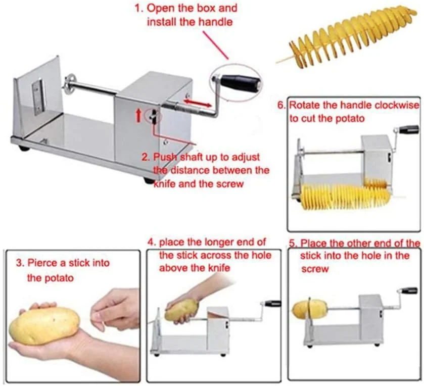 دستگاه برش سیب زمینی استیل