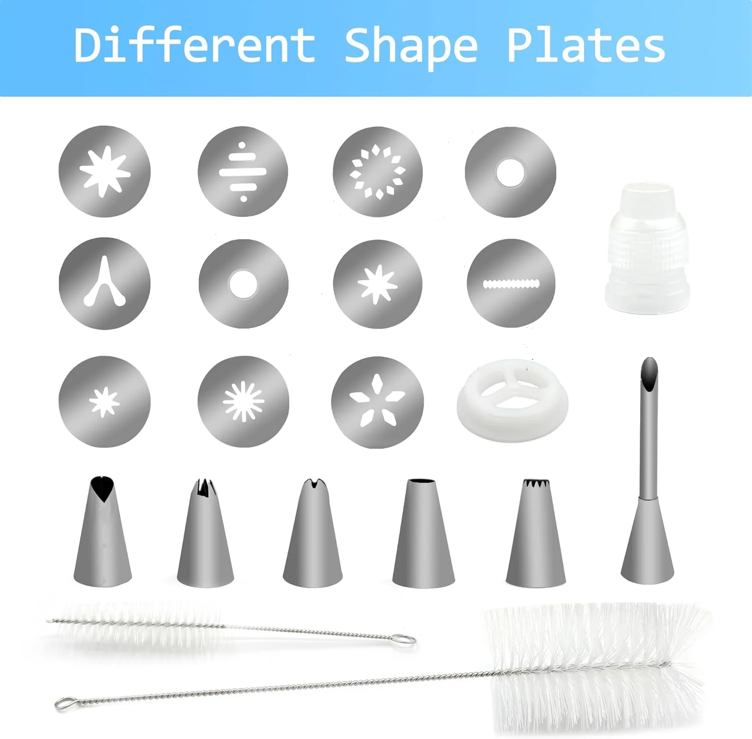 ابزار اکسترودر خمیر رُس QST EXPRESS، تفنگ خمیر رُس سرامیکی حرفه ای با 17 نازل و دیسک، فولاد ضد زنگ و پلاستیک بادوام، ایده آل برای سفالگری، مجسمه سازی و صنایع دستی DIY