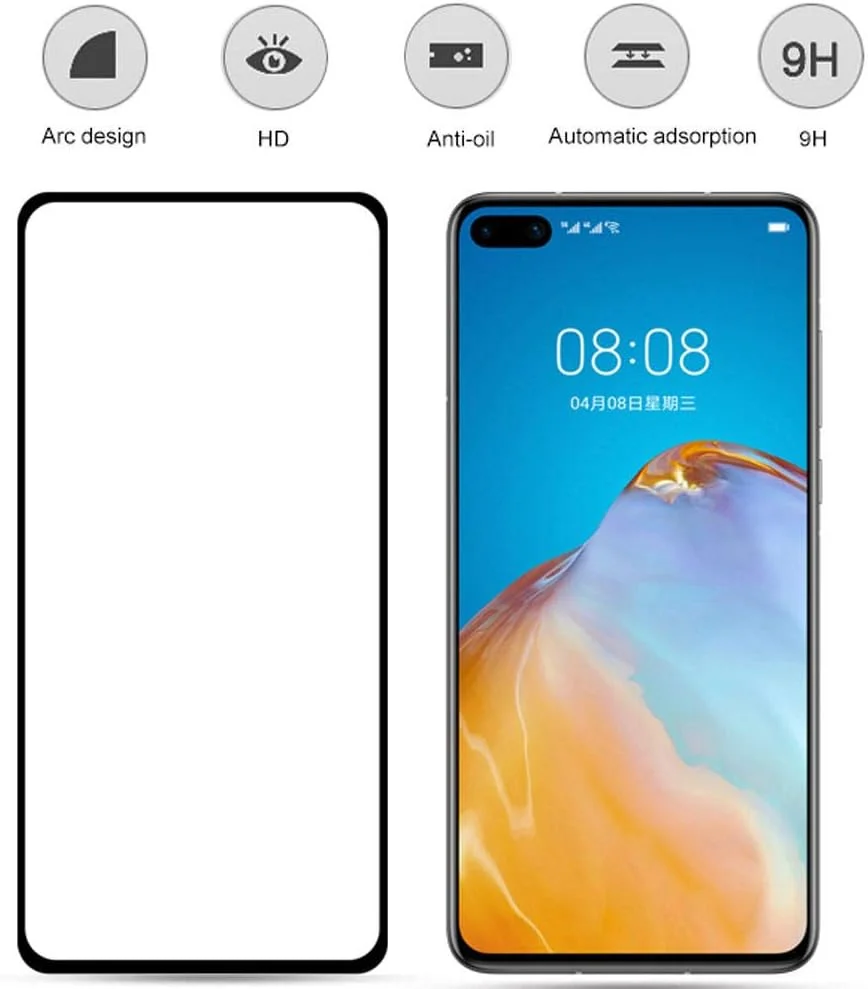 بسته 3 عددی محافظ صفحه نمایش شیشه ای حرارت دیده MIBQM برای Huawei P40 Lite E 5G P20 Pro برای Huawei P40 P30 Lite و شیشه برای Huawei P30 Lite