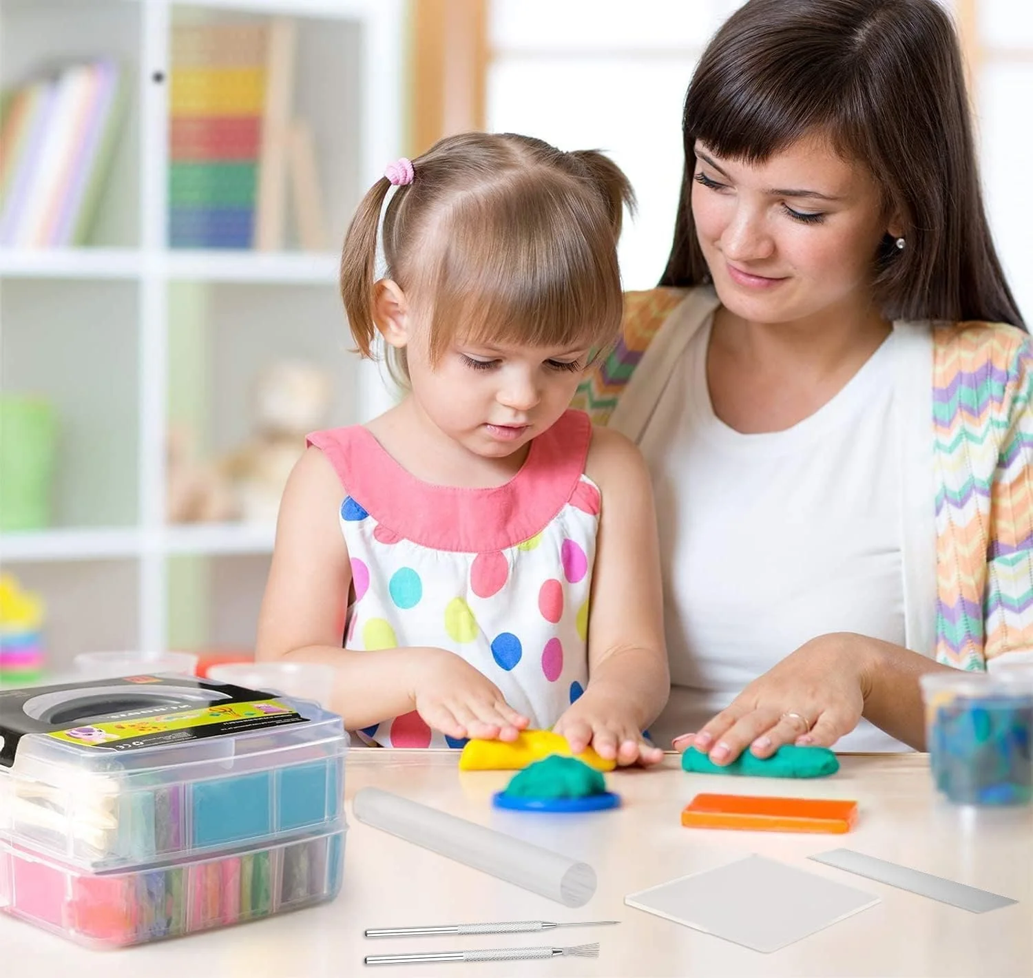 ابزار برش خمیر پلیمری YelaJoy، 12 عددی، غلتک اکریلیک برای خمیر پلیمری، ورق اکریلیک مستطیلی شکل، وردنه خمیر، ابزار حکاکی خمیر مدل سازی، چاقوی شکل دهی برای ساخت زیورآلات و کاردستی های خمیری