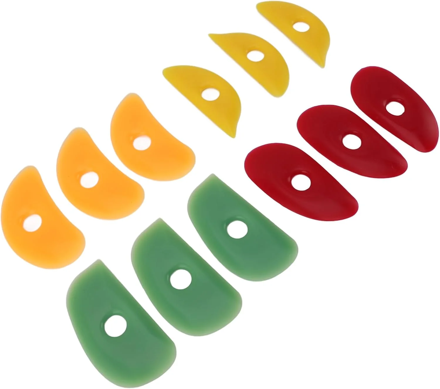 ابزار سفالگری ماد تول، ابزار رُسی 12 عددی، دنده های سرامیکی رُسی لاستیکی، ابزار مجسمه سازی سیلیکونی، دنده لاستیکی نرم برای سفالگری، ابزار سرامیکی سیلیکونی رُسی برای مجسمه سازی سفالگری DIY