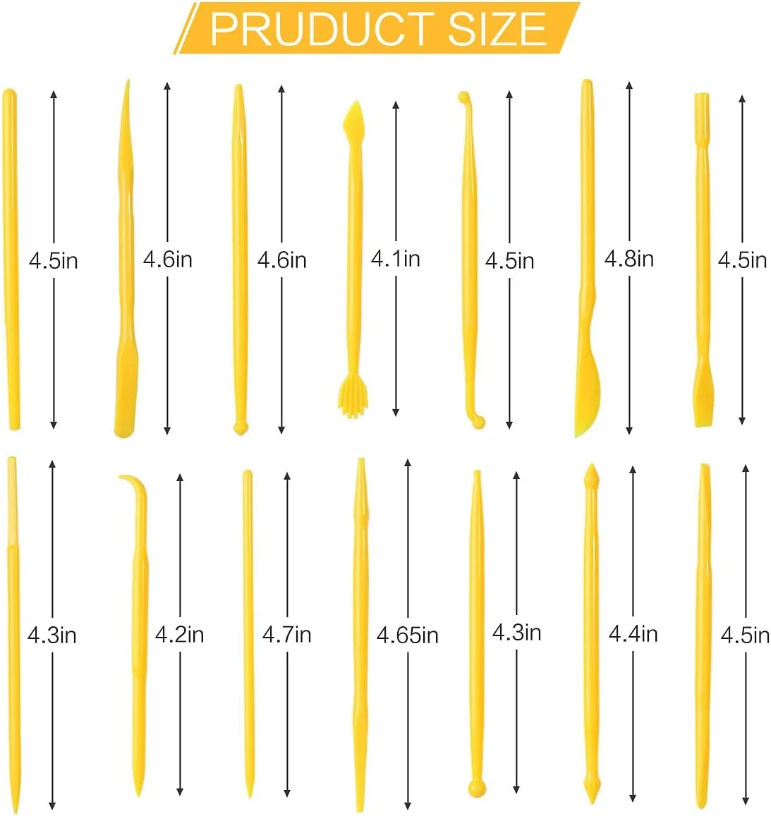 ست ابزار سفالگری جیپو، 14 تکه، ست مجسمه سازی خمیر پلیمری پلاستیکی DIY، ابزار مدل سازی سفالگری برای حکاکی، حالت دادن، برجسته سازی، مناسب برای کودکان و بزرگسالان ست ابزار سفالگری جیپو، 14 تکه، ست مجسمه سازی خمیر پلیمری پلاستیکی DIY، ابزار مدل سازی سفالگری برای حکاکی، حالت دادن، برجسته سازی، مناسب برای کودکان و بزرگسالان