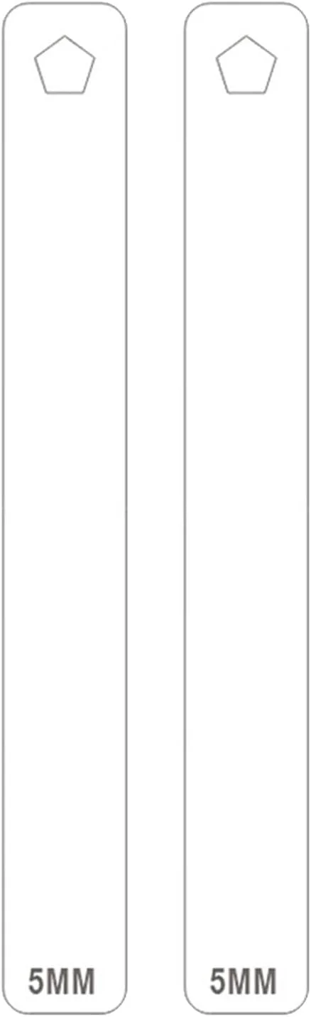 خط کش ضخامت خمیر 2/3/4/5/6 میلی متر، راهنمای غلتک اکریلیک، ابزار سفالگری، راهنمای عمق خمیر
