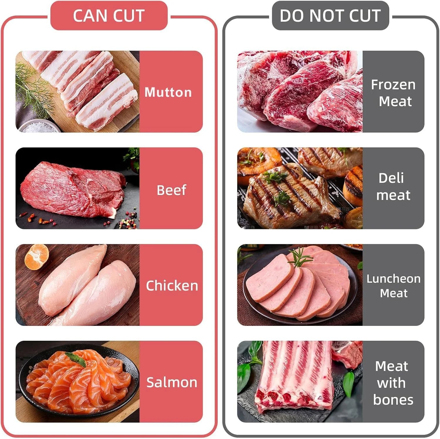 ست چاقوی آشپزخانه و برش گوشت باربیکیو DeHaven، برش دهنده گوشت تازه برای برش، خرد کردن گوشت گاو، مرغ، گوشت گوسفند، برش دهنده مواد غذایی برای آشپزی در خانه، باربیکیو، هات پات، طراحی بادوام، روکش مشکی