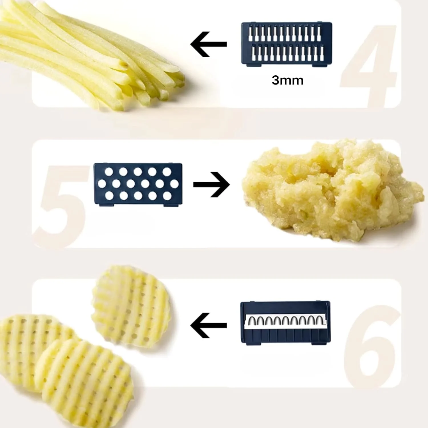 ست پوست کن و اسلایسر سبزیجات چند منظوره 6 در 1 - اسلایسر دستی آشپزخانه از جنس استیل ضد زنگ برای پیاز، گوجه فرنگی، هویج - برش، خرد کردن و پوست کندن با ظرف نگهداری تیغه (تمیز کردن آسان، بدون BPA)