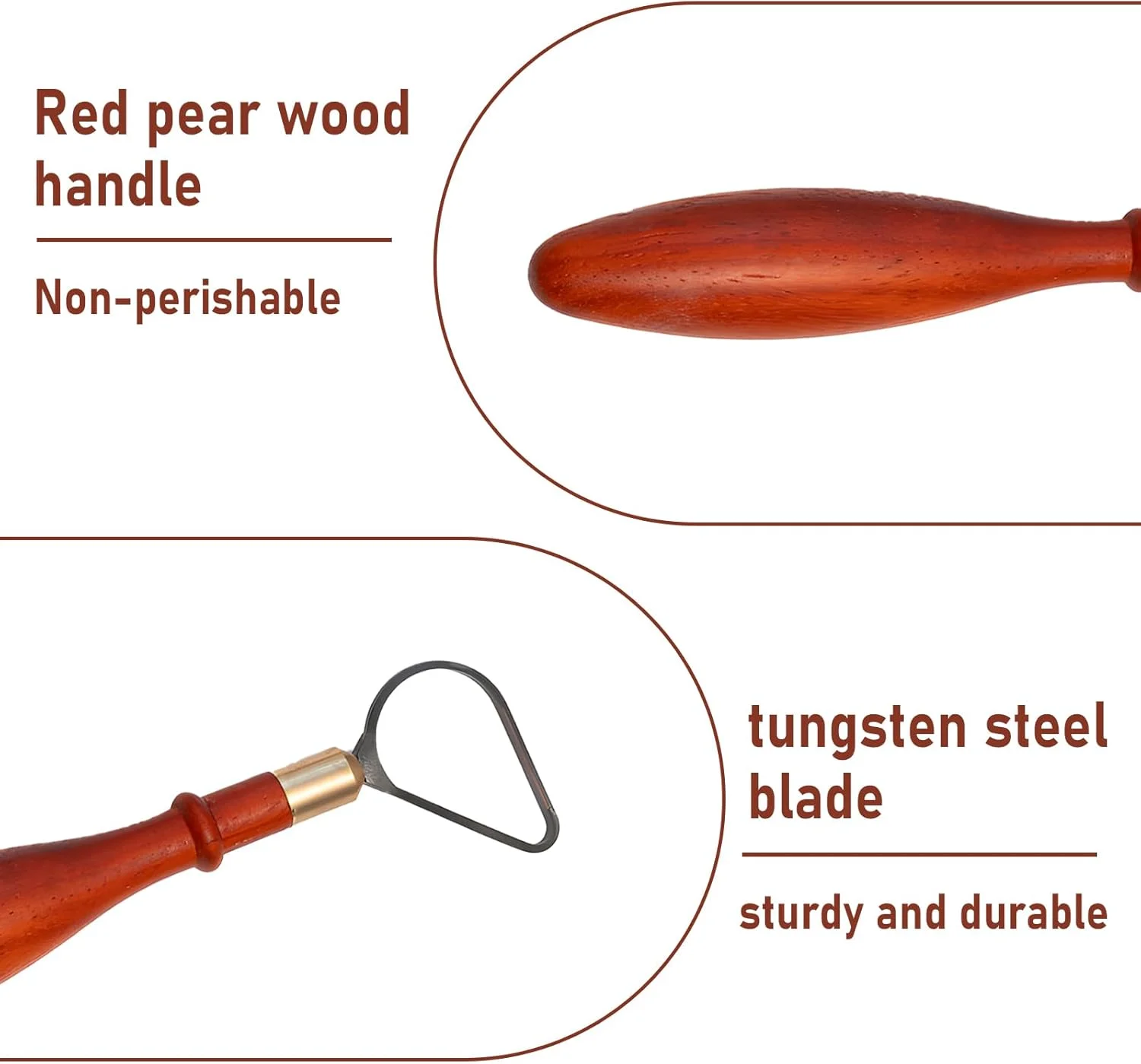 ابزار پرداخت سفال SYWAN، ابزار مجسمه سازی خاک رس، سر برش فولاد تنگستن، کاتر روبانی چوب مرجانی آفریقایی، ابزار پرداخت سفال، ابزار گِل، ابزار حکاکی مدل سازی سفال، L شکل + حلقوی ابزار پرداخت سفال SYWAN، ابزار مجسمه سازی خاک رس، سر برش فولاد تنگستن، کاتر روبانی چوب مرجانی آفریقایی، ابزار پرداخت سفال، ابزار گِل، ابزار حکاکی مدل سازی سفال، L شکل + حلقوی