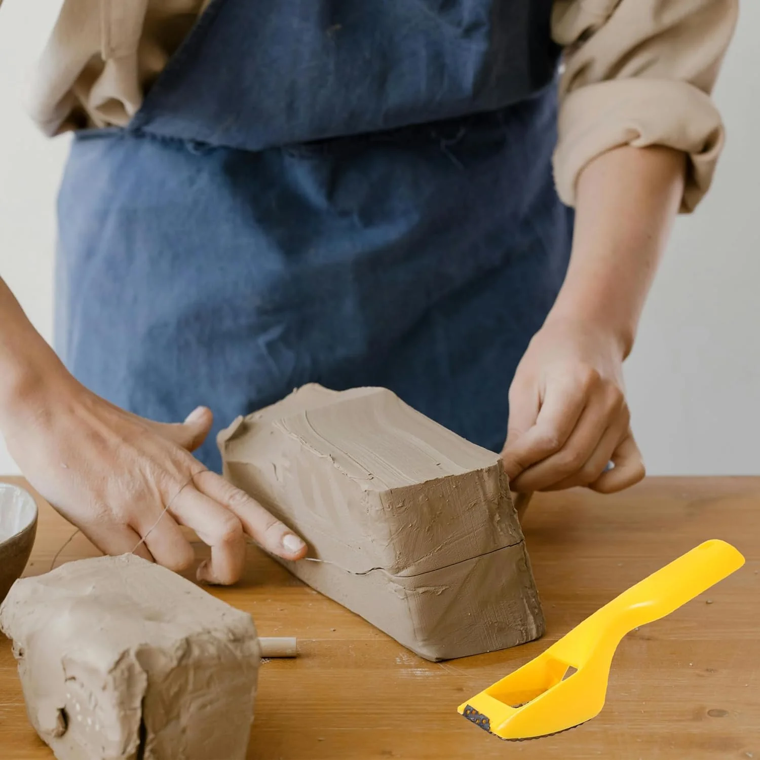 ابزار امتیاز دهی HAOBIN، ابزار سرامیکی، ابزار مجسمه سازی خاک رس، ابزار رنده و تراش دهنده سفال برای سفال، خاک رس، فوم، مجسمه سازی، ابزار هنرمند (A)، یک عدد