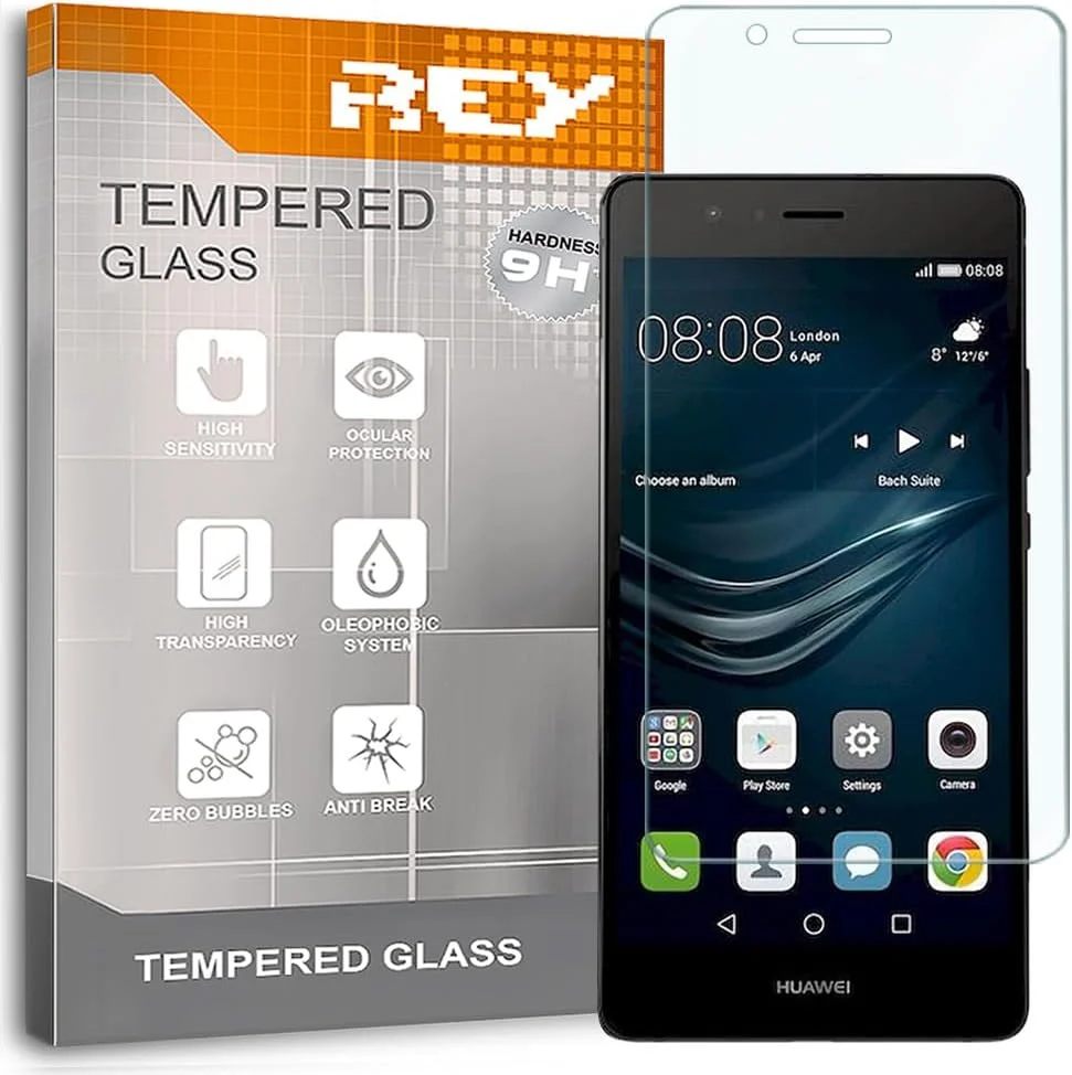 بسته 2 عددی محافظ صفحه نمایش شیشه ای حرارت دیده پریمیوم Rey برای Huawei P9 Lite