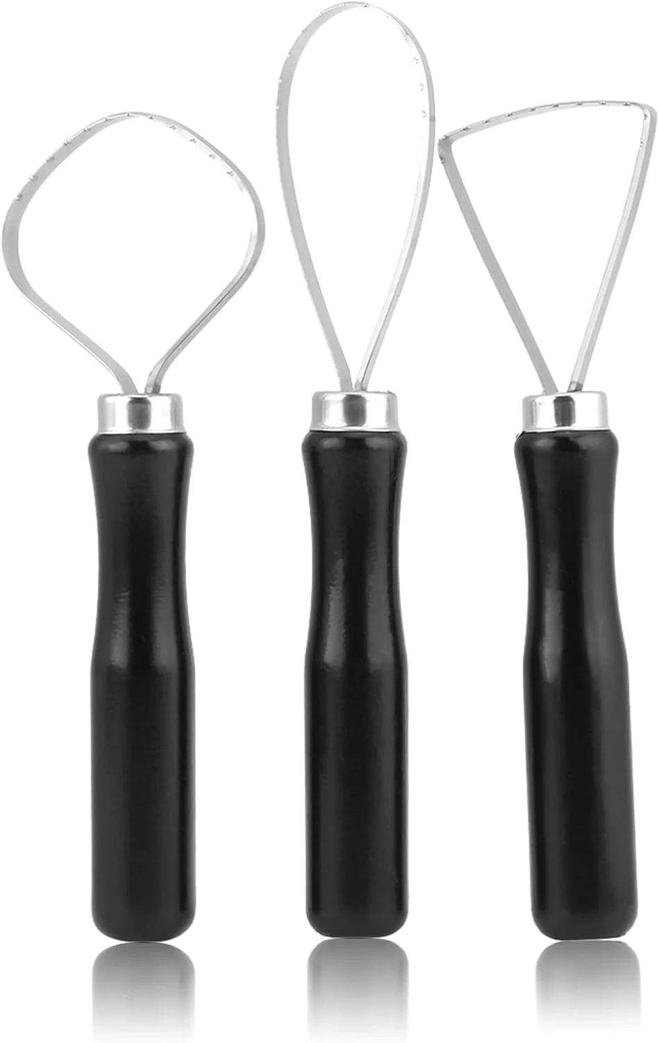 ابزار مجسمه سازی سفالی Zunate با حلقه بزرگ (3 عددی)، سیم تخت فولادی، برای ابزارهای مدل سازی مجسمه سفالی ابزار مجسمه سازی سفالی Zunate با حلقه بزرگ (3 عددی)، سیم تخت فولادی، برای ابزارهای مدل سازی مجسمه سفالی