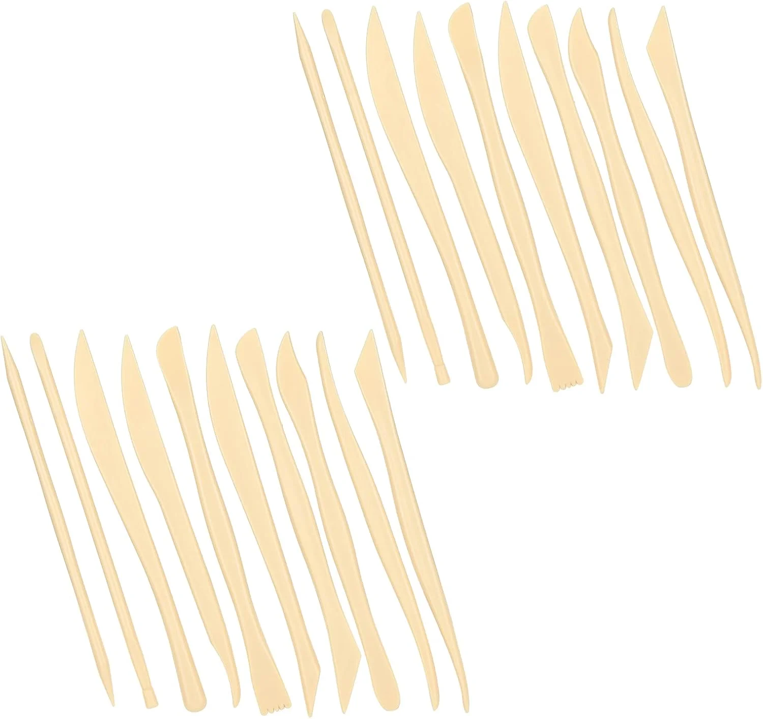 ابزار سفالگری، ابزار مجسمه سازی خمیر پلیمری 20 عددی پلاستیکی برای شکل دادن و مجسمه سازی صنایع دستی