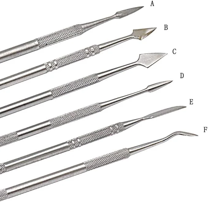 مجموعه ابزار مجسمه سازی موم تزویق، ابزار مجسمه سازی موم دو سر، ابزار مجسمه سازی خاک رس، مجموعه ابزار مجسمه سازی 12 تکه استیل ضد زنگ مجموعه ابزار مجسمه سازی موم تزویق، ابزار مجسمه سازی موم دو سر، ابزار مجسمه سازی خاک رس، مجموعه ابزار مجسمه سازی 12 تکه استیل ضد زنگ