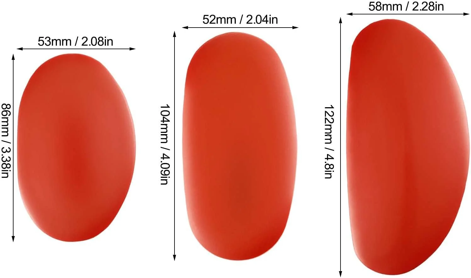 وانگ سی ال 3 عدد ابزار سفالگری در 3 سایز مختلف، از جنس لاستیک نرم، مناسب هنرمندان سفالگر