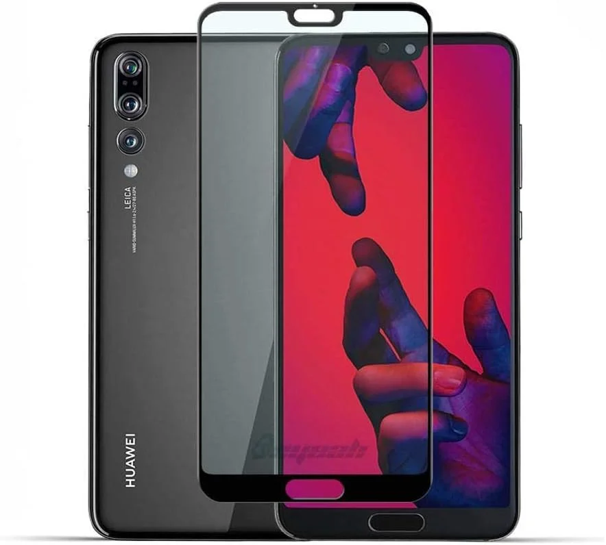 محافظ صفحه نمایش شیشه ای حرارت دیده تمام صفحه سه بعدی INEIX برای Huawei P20 Pro - مشکی