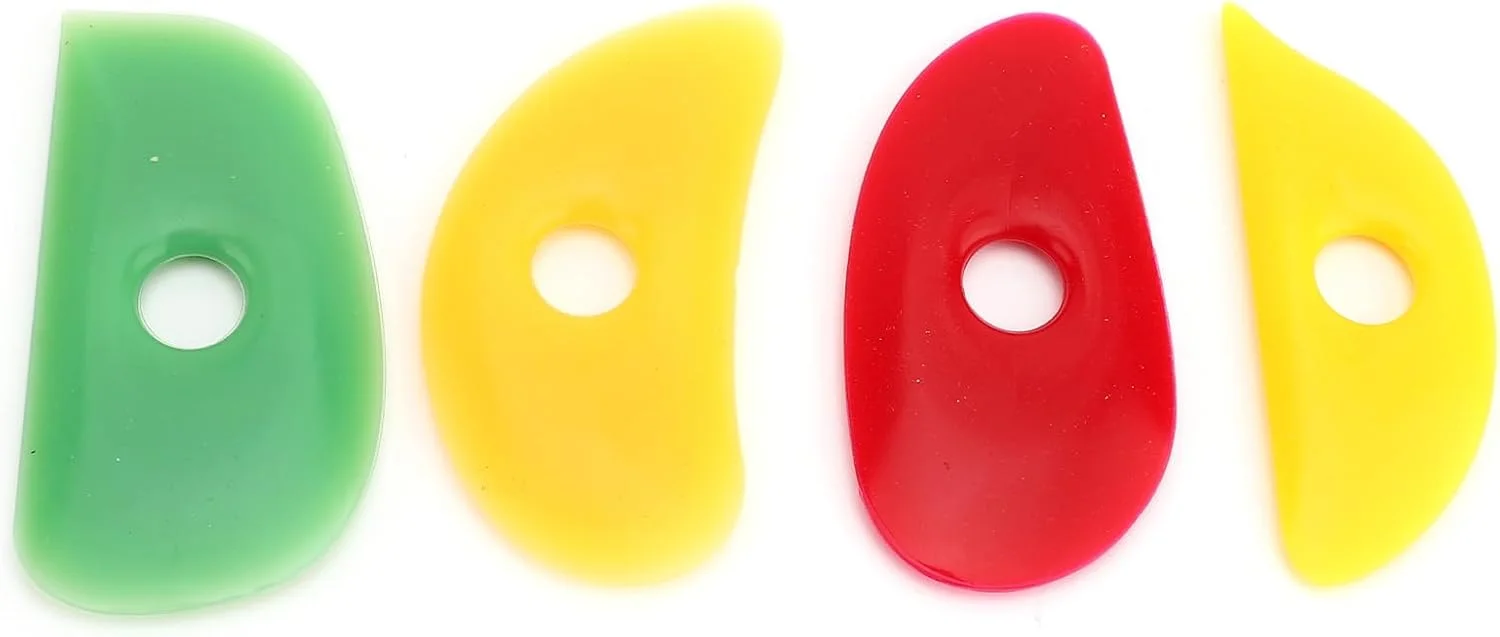 مجموعه 4 عددی ابزار سفالگری رابر نرم، ابزار سرامیک سیلیکونی، ابزار رابر سفالگری، ابزار سفالگری کلاسیک برای مجسمه سازی و شکل دهی سفال مجموعه 4 عددی ابزار سفالگری رابر نرم، ابزار سرامیک سیلیکونی، ابزار رابر سفالگری، ابزار سفالگری کلاسیک برای مجسمه سازی و شکل دهی سفال