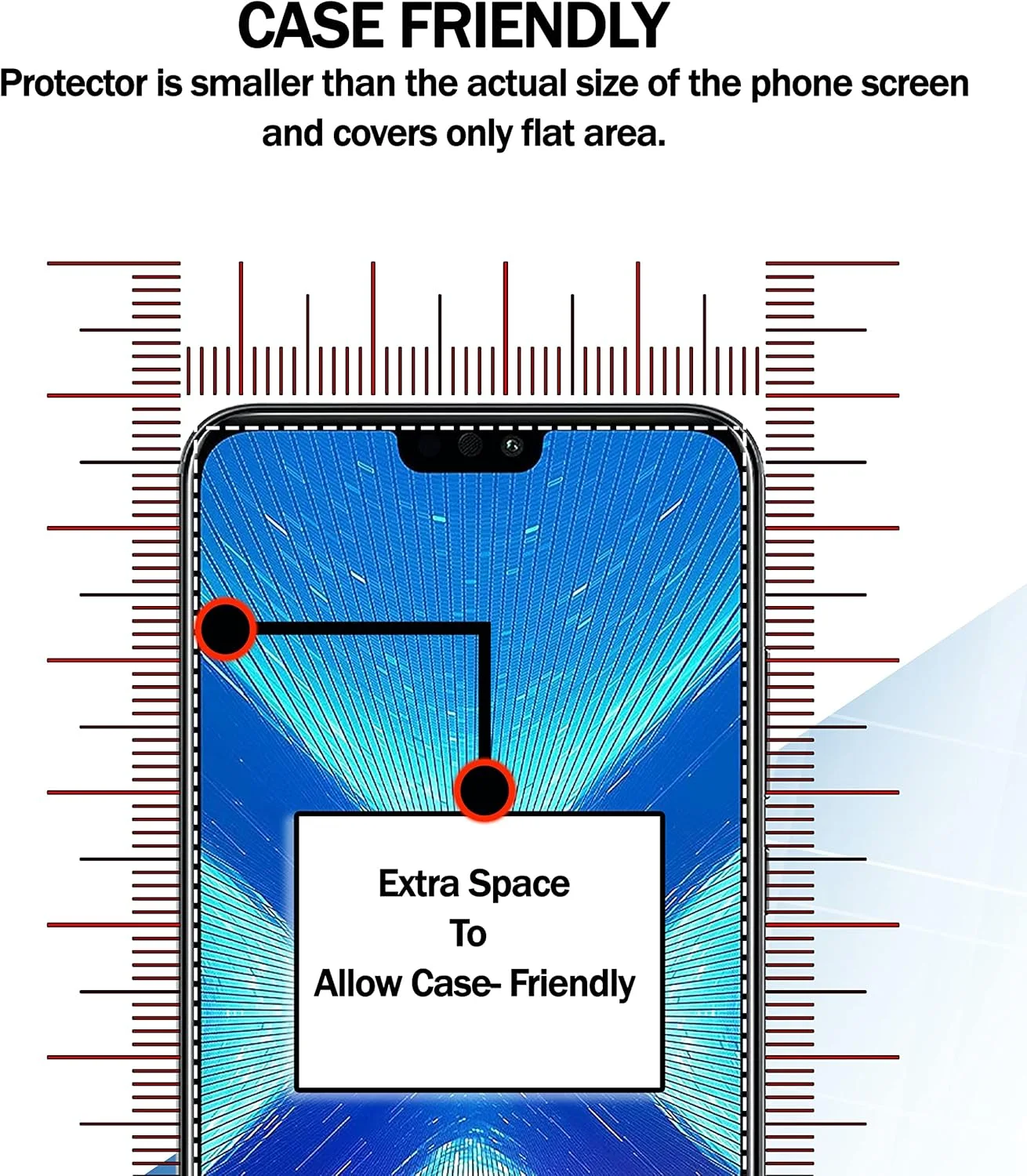 محافظ صفحه نمایش شیشه ای حرارت دیده [3 عدد] RKINC برای گوشی هواوی P20 Lite Nova 3e، سختی 9H، ضخامت 0.33 میلی متر [ضد خش] [مقاوم در برابر شکستن] [بدون حباب]