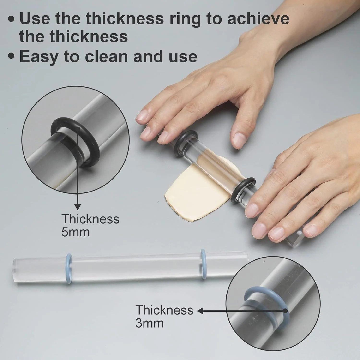 مجموعه 14 عددی ابزار سفال پلیمری تزویق، شامل وردنه اکریلیک، چاقوی برش، ابزار نقطه گذاری، لوازم جانبی جواهرات، کاتر، پرس، به همراه حلقه های ضخامت، تیغه بافت، کیت ساخت گوشواره و مجسمه سازی