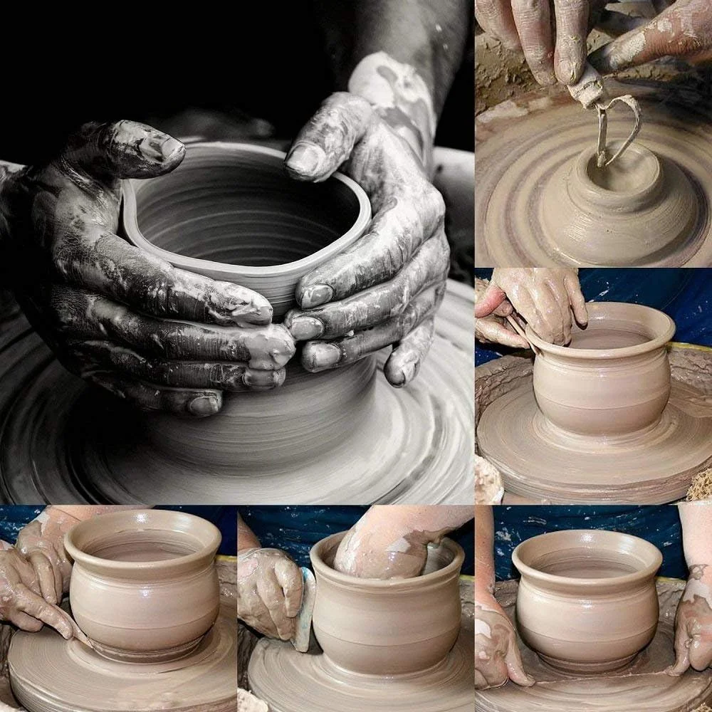 ست 8 عددی ابزار مجسمه سازی سفالی چوبی Bukela، شامل ابزارهای برش، مدل سازی و پرداخت رس، مناسب برای سفالگری سطح مبتدی و صاف کردن، تمیز کردن، حکاکی، شکل دادن و مجسمه سازی