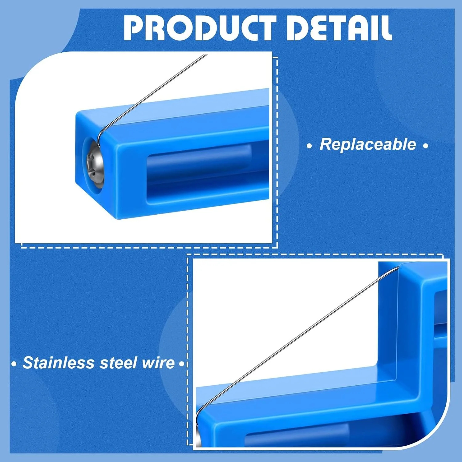 ابزار برش زاویه ای خاک رس TERRIFI، برش دهنده پخ سیم فولادی کوچک، ابزار پیرایش سفال پلاستیکی، برش زاویه ای سفال کوچک برای سرامیک و مجسمه سازی، 2.7 x 1.1 x 0.4 اینچ