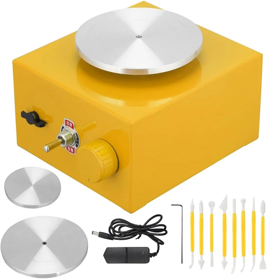 ابزار سفالگری Tidrop DIY به همراه سینی برای کار سرامیک، دستگاه مینی سفالگری ابزار سفالگری Tidrop DIY به همراه سینی برای کار سرامیک، دستگاه مینی سفالگری