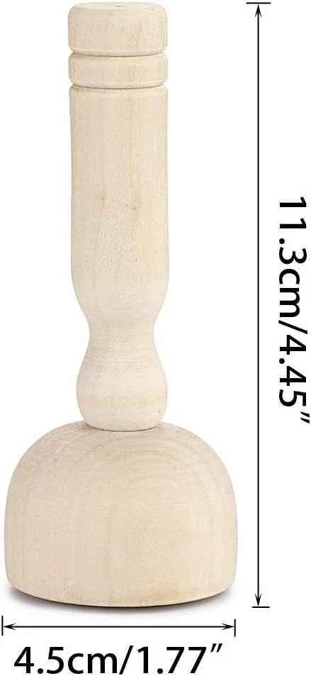 مجموعه مهر سفالی چوبی OwnMy، مهرهای خمیر بازی چوبی، ابزار سفالگری دسته چوبی، مجموعه 4 عددی کیت الگوی مدل سازی خاک رس