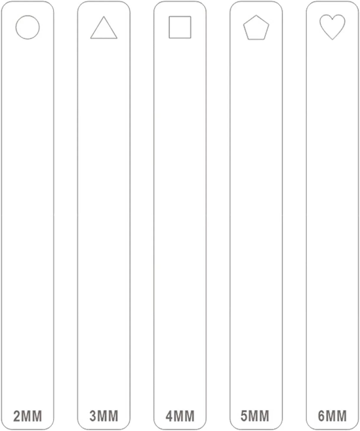 ابزار سفالگری، خط کش ضخامت خمیر رس، راهنمای عمق رس، ابزار سفالگری 2mm/3mm/4mm/5mm/6mm، راهنمای عمق رس، ابزار سفالگری، خط کش ضخامت رس اکریلیک، راهنمای عمق رس، ابزار سفالگری 2mm/3mm/4mm/5mm/6mm