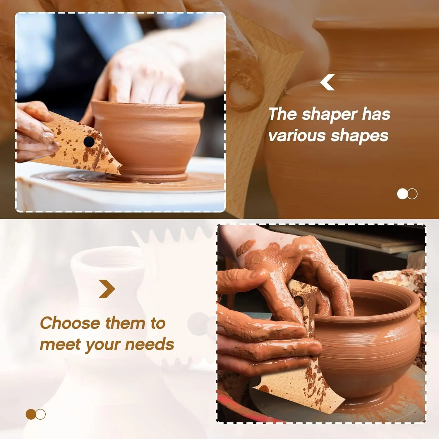 مجموعه ابزار پرداخت سفال تزویق، 7 عددی، ابزار پرداخت سفال، ابزار برش حکاکی سفال، ابزار مجسمه سازی سفال، ابزار ساخت دستی چوبی، یا قالب های حکاکی خاک رس، لوازم سرامیک بافت خاک رس مجموعه ابزار پرداخت سفال تزویق، 7 عددی، ابزار پرداخت سفال، ابزار برش حکاکی سفال، ابزار مجسمه سازی سفال، ابزار ساخت دستی چوبی، یا قالب های حکاکی خاک رس، لوازم سرامیک بافت خاک رس