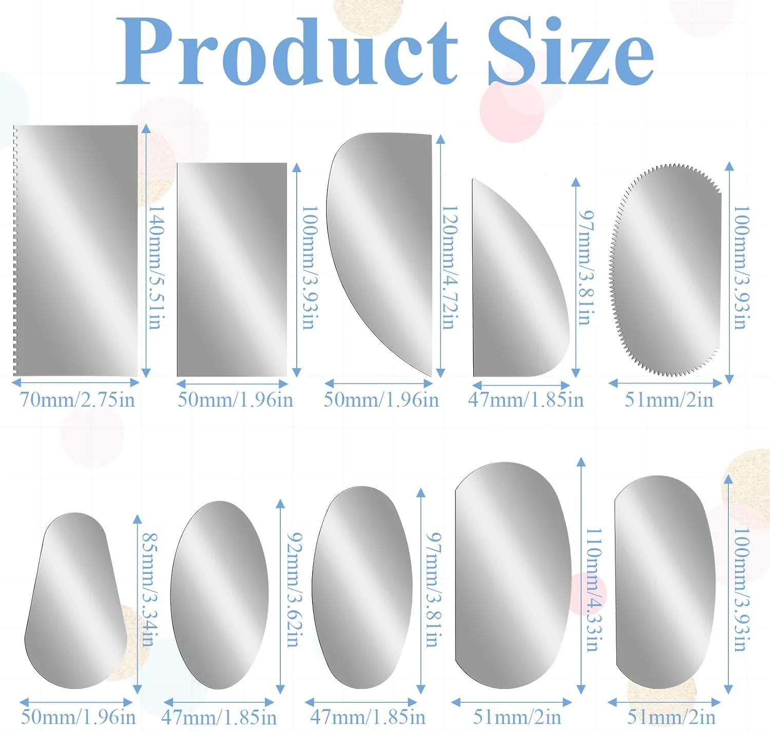 ابزار سفالگری فولادی، دنده های رسی، 10 عدد تیغه فولاد کربنی، ابزار برش و ورقه کردن رس پلیمری، ابزار شکل دهی و پیرایش، خراشنده دندانه دار، کیت های مجسمه سازی برای هنرمندان مجسمه سازی، بافت دهی، مدل سازی سفالگر ابزار سفالگری فولادی، دنده های رسی، 10 عدد تیغه فولاد کربنی، ابزار برش و ورقه کردن رس پلیمری، ابزار شکل دهی و پیرایش، خراشنده دندانه دار، کیت های مجسمه سازی برای هنرمندان مجسمه سازی، بافت دهی، مدل سازی سفالگر