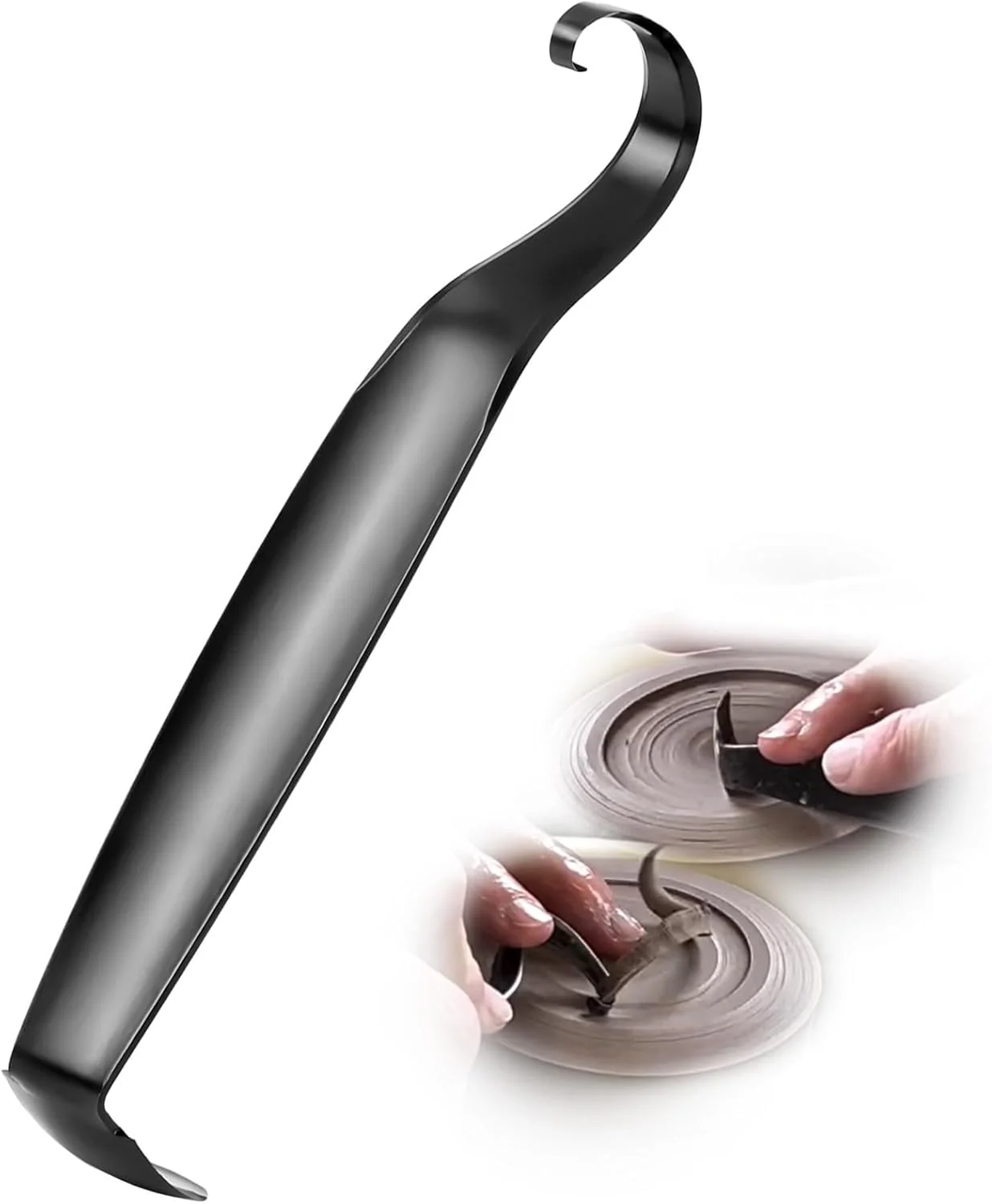 ابزار پرداخت کاری سفال دو طرفه، ابزار حکاکی و شکل دهی خاک رس فولادی پر کربن تیز شده، ابزار مجسمه سازی سفالی بادوام و دقیق برای هنرمندان سرامیک