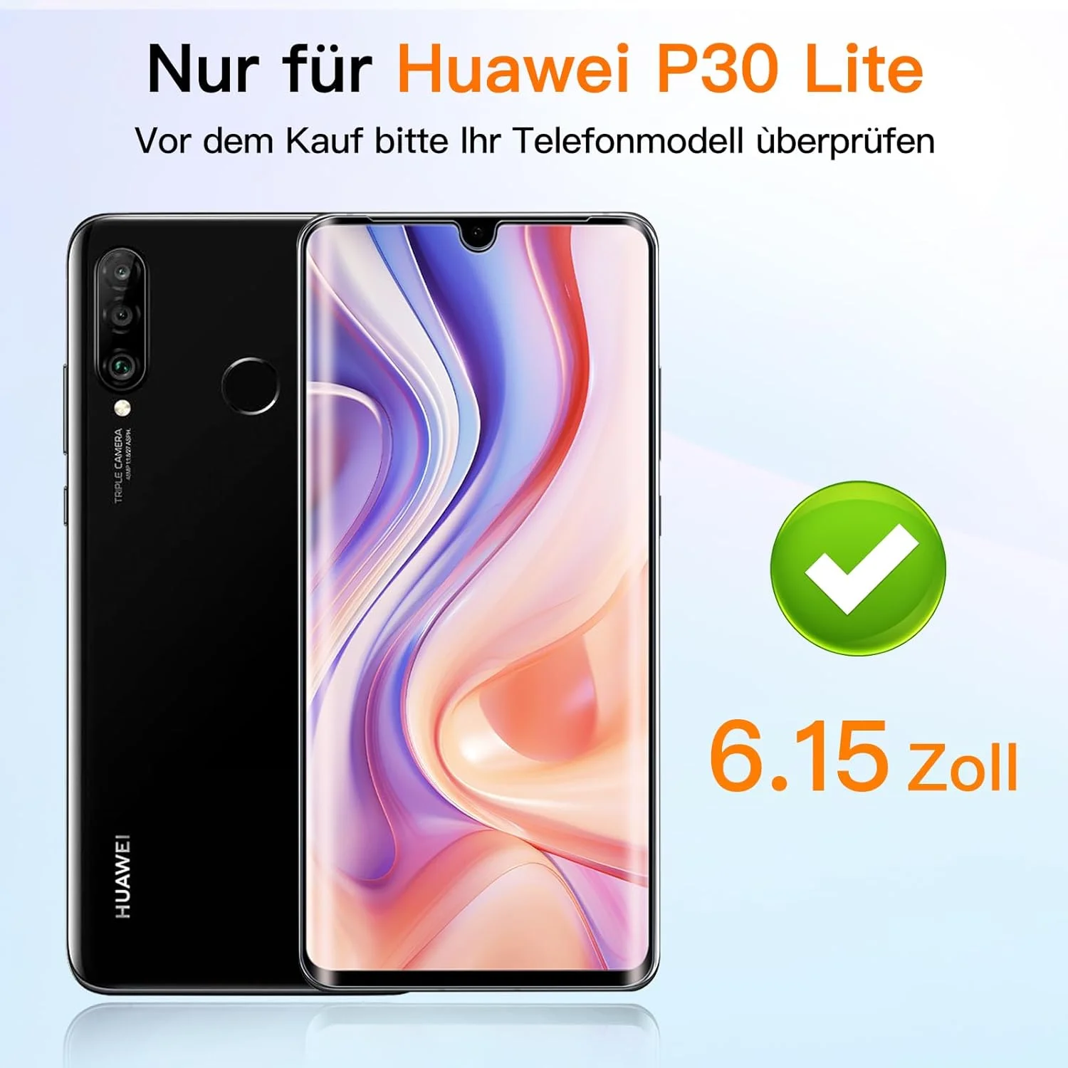 محافظ صفحه نمایش شیشه ای حرارت دیده VideoSecu بسته 2 عددی برای Huawei P30 Lite، سختی 9H، محافظ صفحه نمایش شیشه ای حرارت دیده HD بدون حباب، دقت لمسی 100٪، مقاوم در برابر خراش، ضد روغن، پوشش کامل محافظ صفحه نمایش شیشه ای حرارت دیده VideoSecu بسته 2 عددی برای Huawei P30 Lite، سختی 9H، محافظ صفحه نمایش شیشه ای حرارت دیده HD بدون حباب، دقت لمسی 100٪، مقاوم در برابر خراش، ضد روغن، پوشش کامل