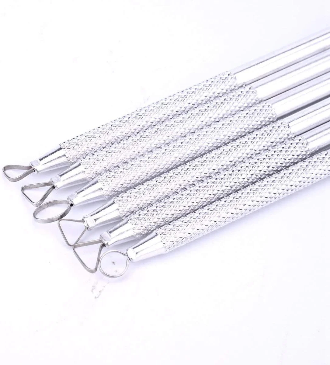 ست ابزار مجسمه سازی سفالی 6 عددی، ابزار خراش و حکاکی مجسمه سازی سفالی، ابزار مدل سازی صنایع دستی، ابزار پیرایش سفال، ابزار مجسمه سازی سفالی برای حکاکی موم سرامیکی