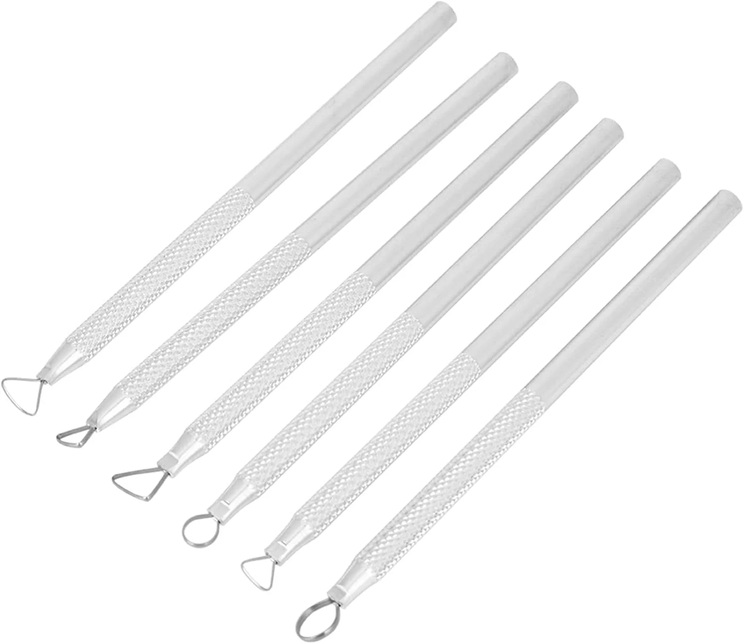 والفرانت 6 عدد ابزار مجسمه سازی سفالی، خاک رس، آلیاژ آلومینیوم، مدل سازی سرامیکی، کاردک