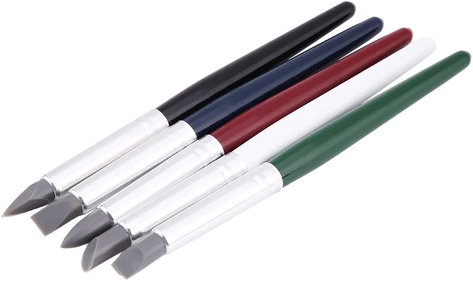 وال فرانت ابزار سفالگری مجسمه سازی 5 عددی / ست قلم قالب گیری سفال رسی با سر نرم سیلیکونی ابزار کاردستی DIY (متوسط) وال فرانت ابزار سفالگری مجسمه سازی 5 عددی / ست قلم قالب گیری سفال رسی با سر نرم سیلیکونی ابزار کاردستی DIY (متوسط)