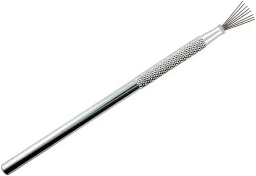 وانگ سی ال 4 عددی ابزار مجسمه سازی خاک رس، ابزار سفالگری، ابزار جزئیات سوزنی حرفه ای، ابزار نقطه گذاری، مجموعه ابزار خط کشی با بافت پر