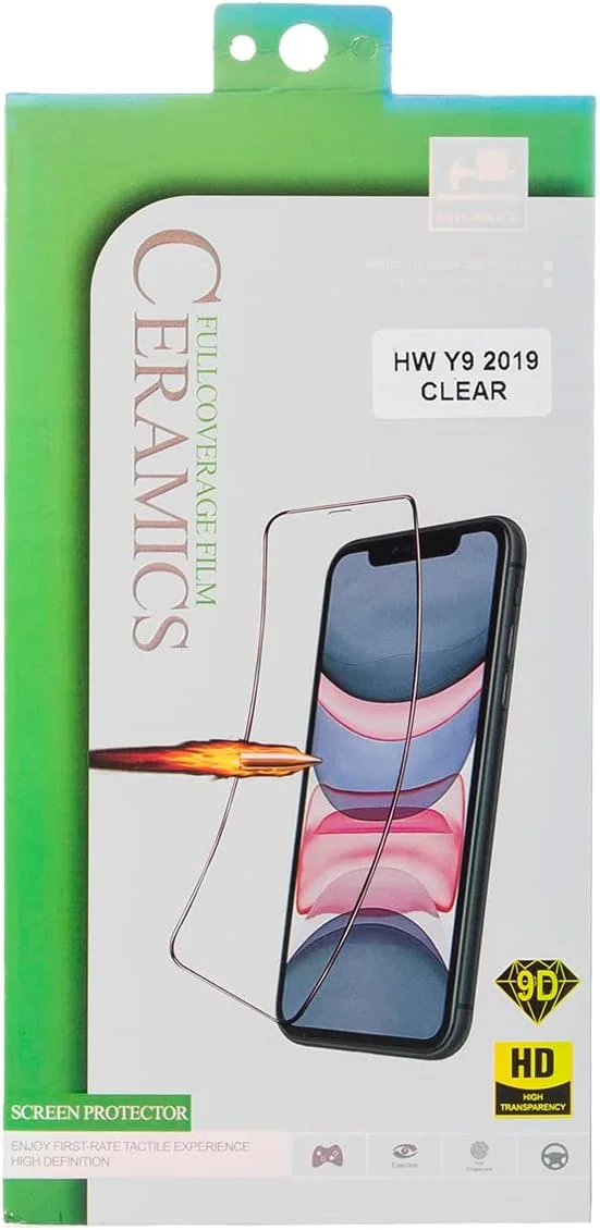 محافظ صفحه نمایش مات ضد اثر انگشت Muzz Huawei Y9 2019 با قابلیت لمس سه بعدی، فیلم سرامیکی سطحی شفاف Huawei Y9 2019