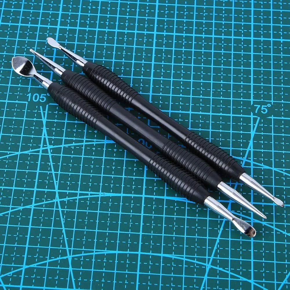 ست ابزار حکاکی و چاپ 3 عددی، کیت ابزار قلم حکاکی DIY 2.4 اینچی برای مدل سازی چرم، اتصال و برجسته سازی