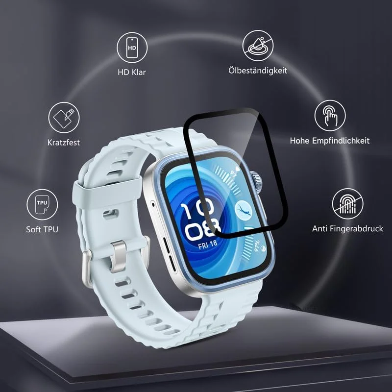 محافظ صفحه نمایش Banuyaw برای Huawei Watch Fit 4 Pro بسته 2 عددی فیلم TPU نرم، محافظ صفحه نمایش شیشه ای Huawei Watch Fit 4 Pro فیلم شیشه ای شفاف HD محافظ صفحه نمایش Banuyaw برای Huawei Watch Fit 4 Pro بسته 2 عددی فیلم TPU نرم، محافظ صفحه نمایش شیشه ای Huawei Watch Fit 4 Pro فیلم شیشه ای شفاف HD